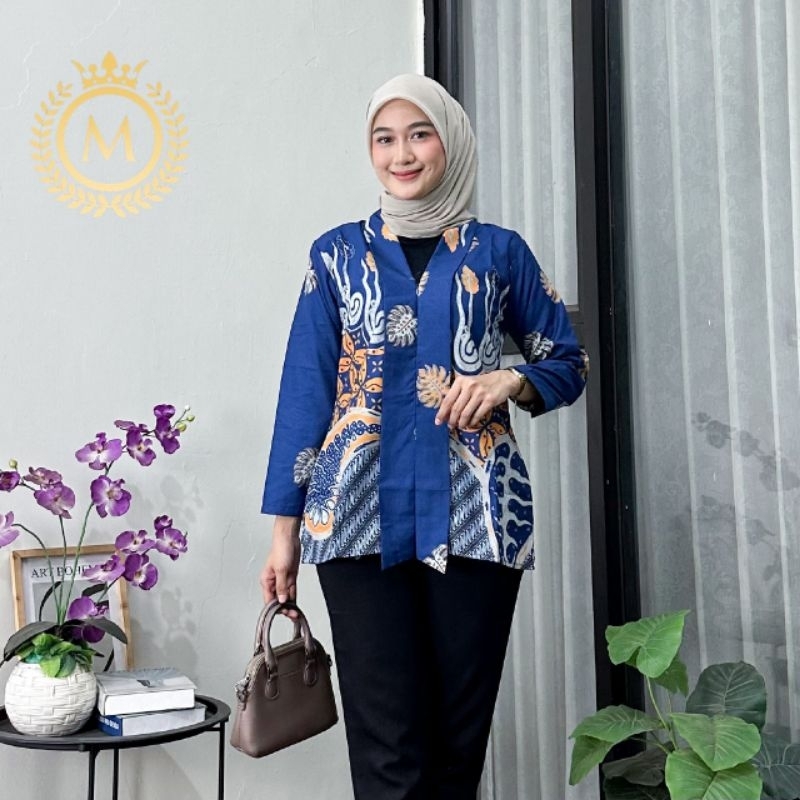 Blus Batik Wanita Lengan Panjang