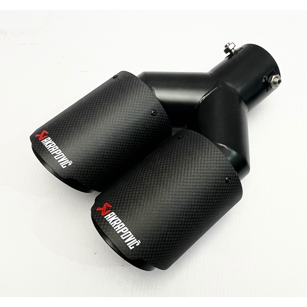 Knalpot mobil racing car Akrapovic carbon fiber 60mm