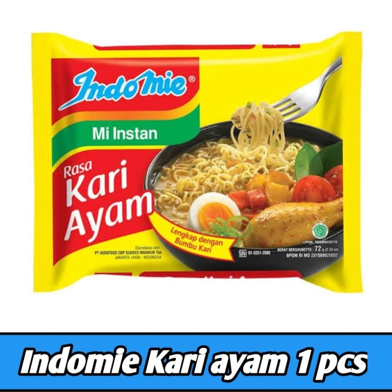

Indomie Kuah Kari Ayam 72gr 1 Pcs