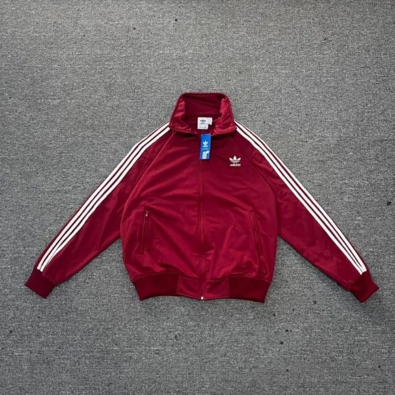 TRACKTOP ADIDAS MAROON LIST WHITE