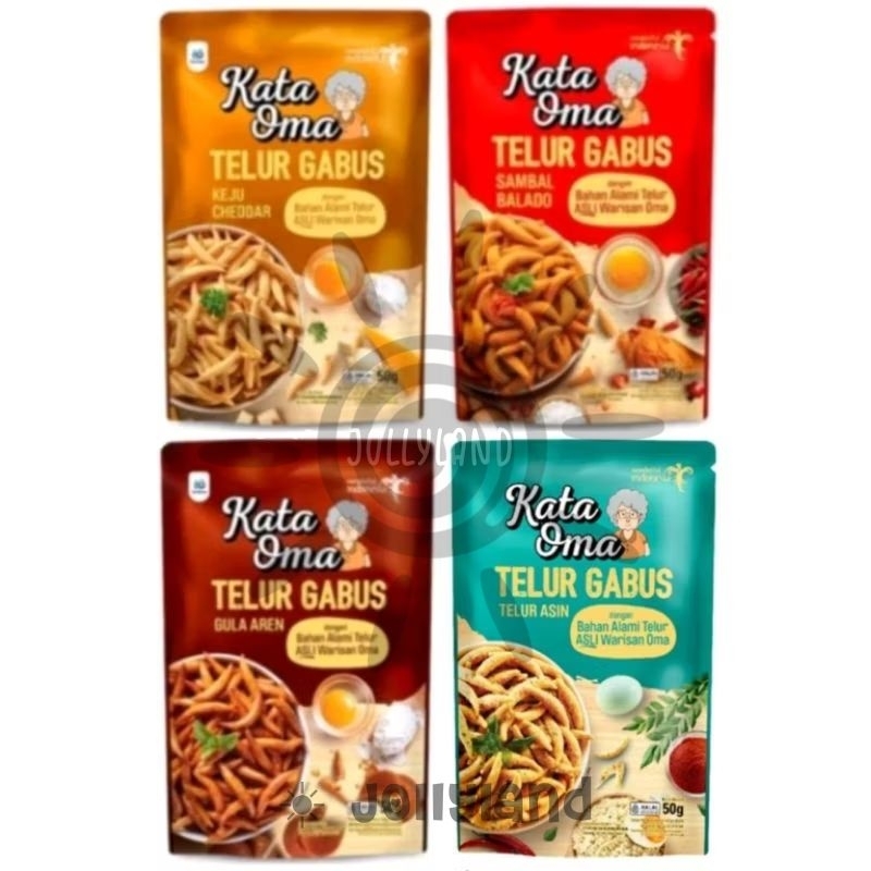 

Kata Oma Telur Gabus Stik Keju Rasa Gula Aren, Keju, Balado, Telur Asin 50g