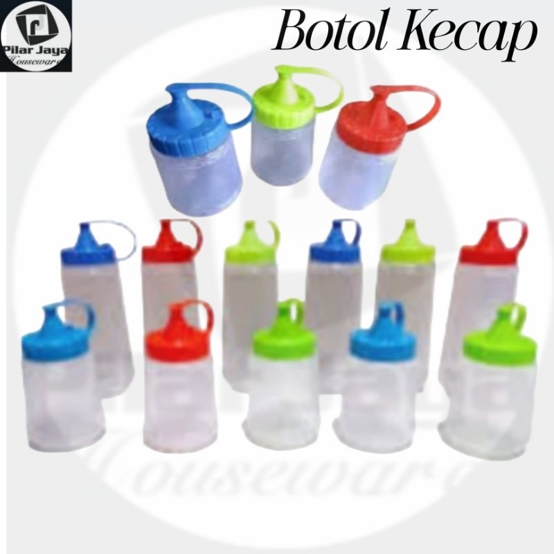 (5 Ukuran)Botol Kecap Plastik
