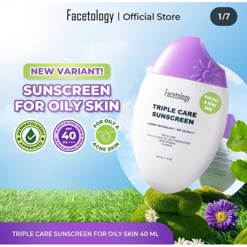{NEW} SUNSCREEN FACETOLOGY OILY/SUNSCREEN FACETOLOGY ACNE /SUNSCREEN WAJAH
