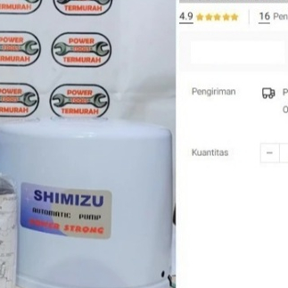 

Pompa Air Shimizu PS-255 Otomatis PS255 PS 255 auto