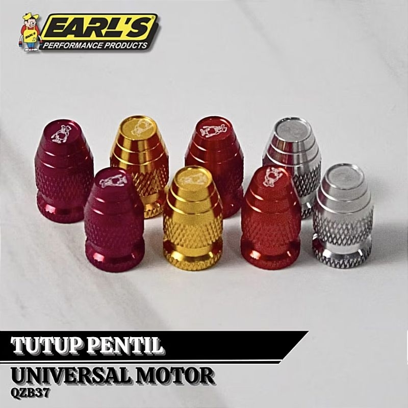 Tutup Pentil Ban Earls Full CNC Model Bullet Cover Pentil Ban Motor Universal Motor Forza Xmax Nmax 