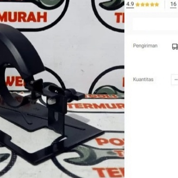 

Stand Dudukan Gerinda 4" Bracket Penyangga Pelindung Mata Stang Grinda