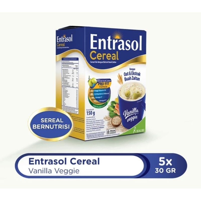 

Entrasol Cereal Vanilla Veggie 5x30Gr