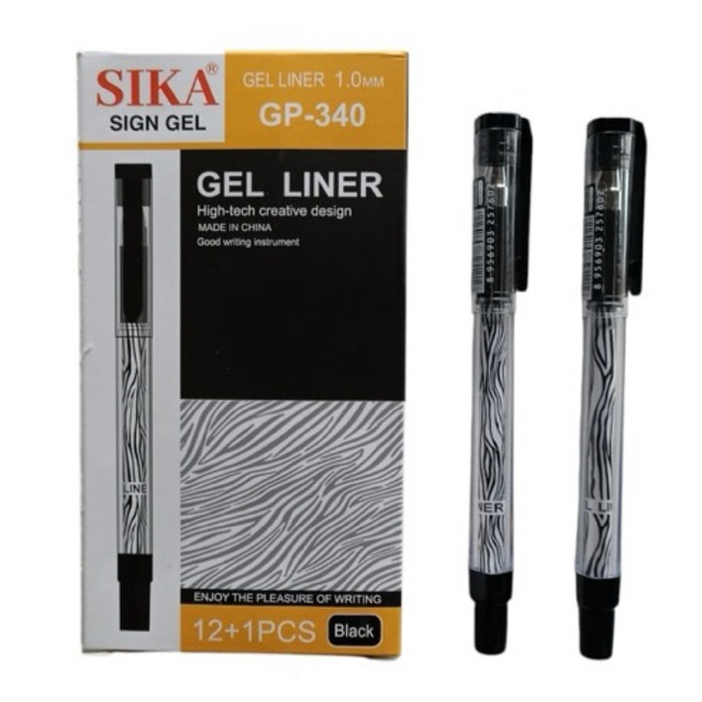 

1Pcs Gel Pen SIKA GP-340 Pulpen Tanda Tangan Biru/Hitam 1.0mm Sign Gel