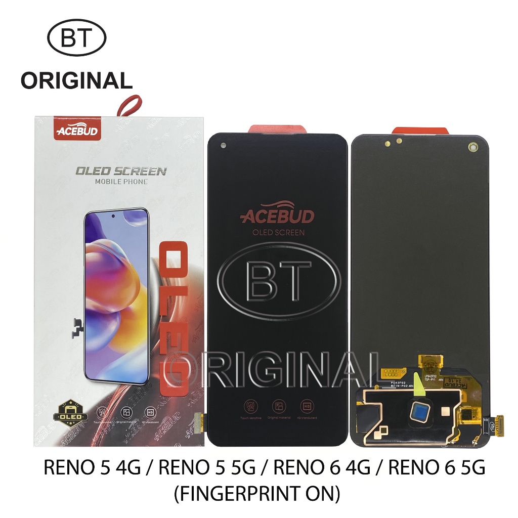 LCD OPPO RENO 5 4G  - RENO 5 5G - RENO 6 4G - RENO 6 5G - FINGERPRINT ON - ACEBUD