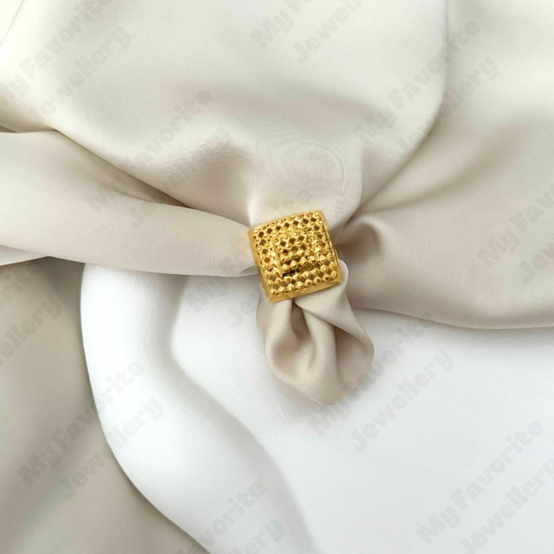 Cincin Adjustable Model Borobudur Emas Asli Kadar 700 16K dan 875 20K