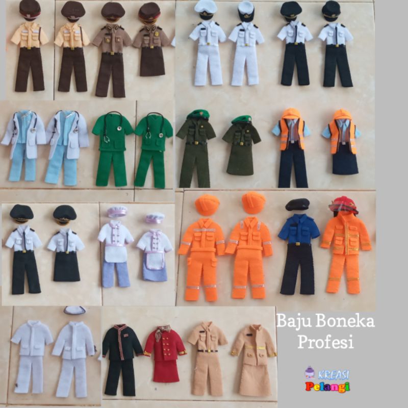 Mainan Edukasi/Baju Boneka Profesi