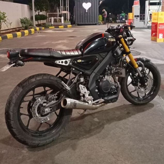 Knalpot XSR155 rc pogum || RC-POGUM type CR-01 full system semi underbelly + db killer