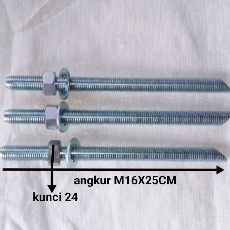 angkur hilty m16x25  finis blue zinc plating angkur lem angkur beton
