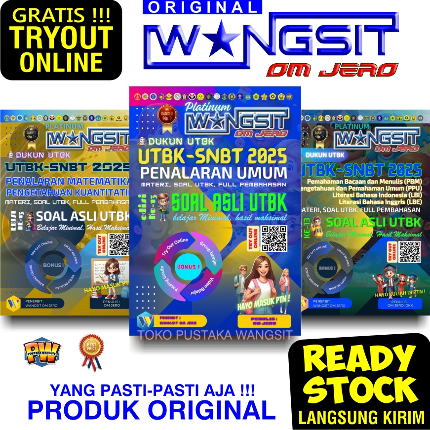 Wangsit Om Jero UTBK-SNBT 2025 / Paket Buku Wangsit Om Jero UTBK-SNBT TPS PLATINUM 2025