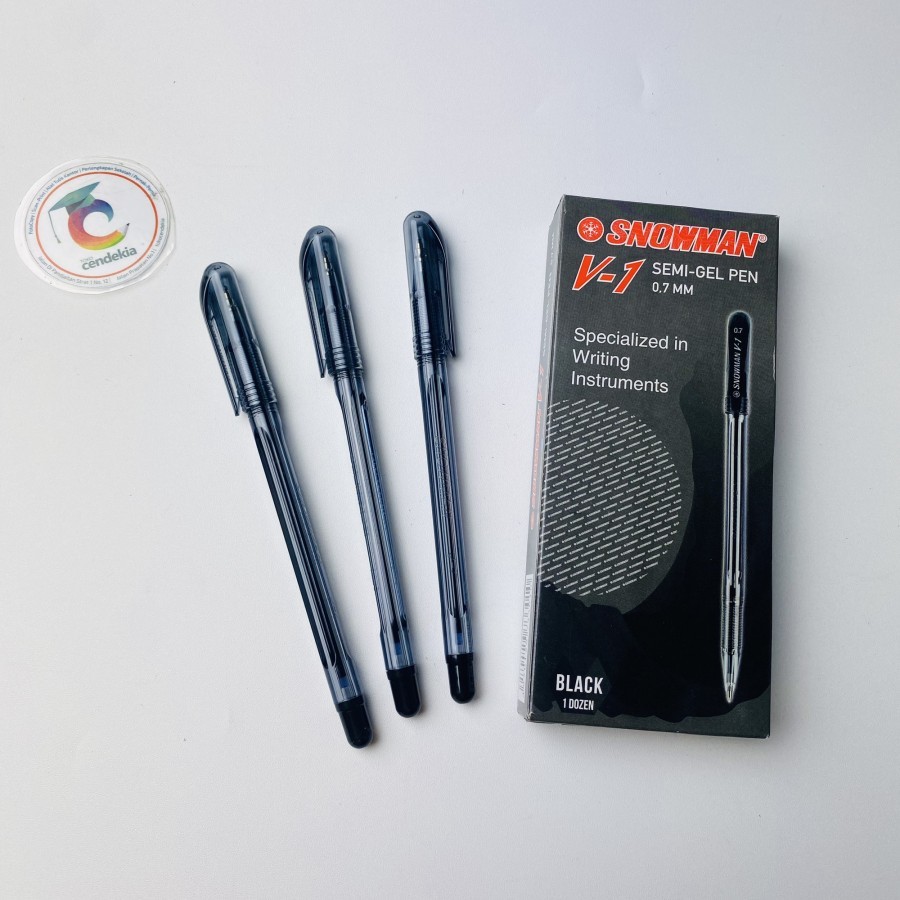 

Pulpen SNOWMAN V1 hitam semi gel - 1 Pak