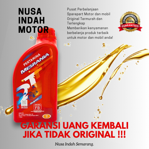Oli Mesran Super 2T SAE 20 1 Lt Original Pertamina