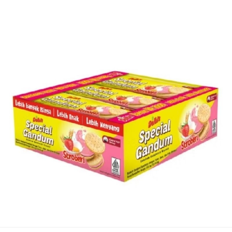 

Delbis Spesial Gandum Rasa Stroberi isi 12 pcs