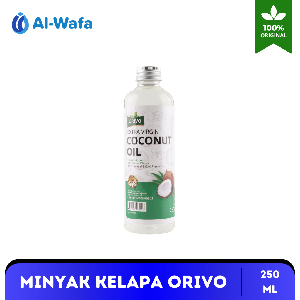 

AL WAFA VCO Virgin Coconut Oil 250 ml Orivo Minyak Kelapa Murni 100%