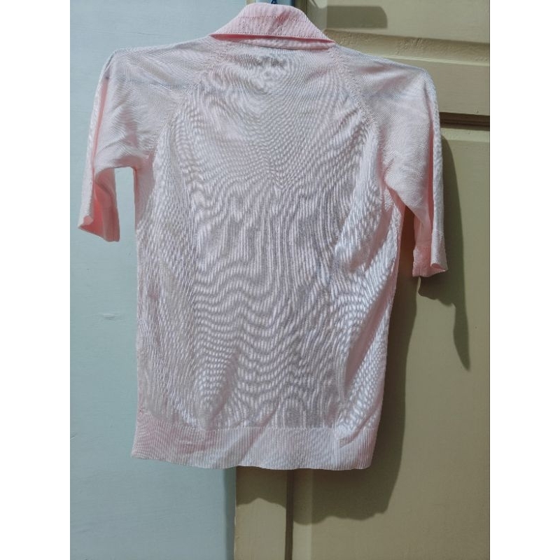 baju kerah wanita warna pink