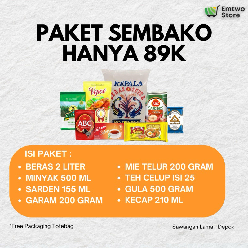 

Paket Sembako Premium - Packing Dus