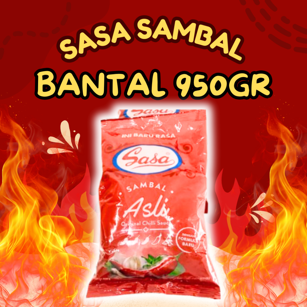 

Sasa Saos Sambal Asli BANTAL 950 Gram Saus Cabai Sauce Cabe