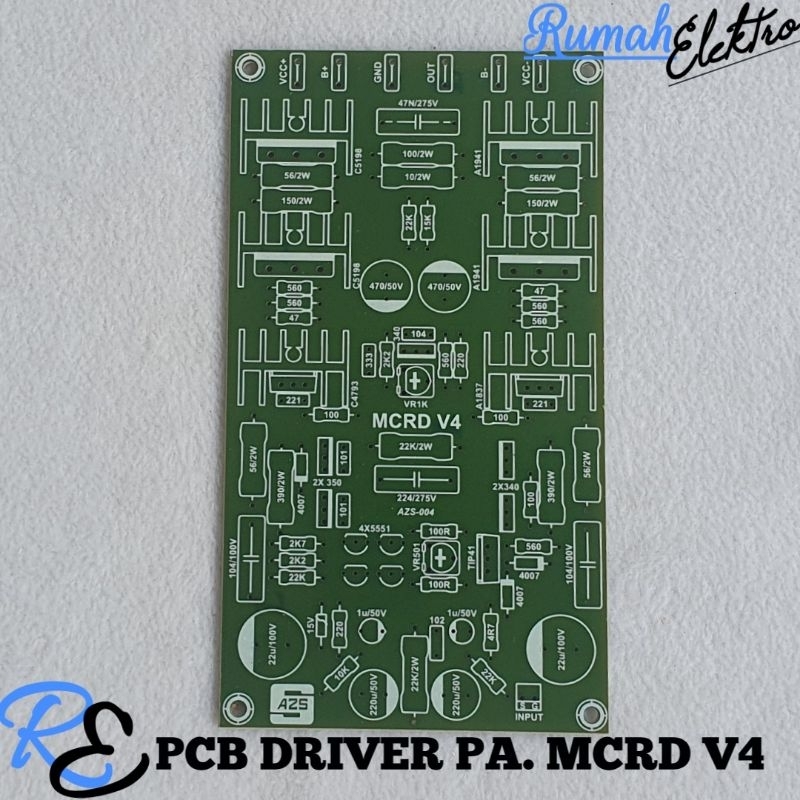 PCB DRIVER POWER AMPLIFIER MCRD V4 HOREG