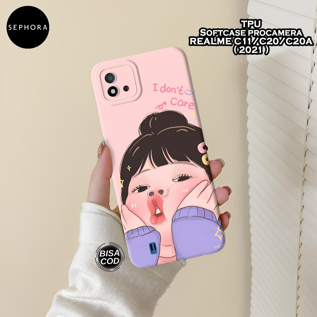 Case Realme C11/C20/C20A 2021 - Fashion Case Fat Girl - Softcase Realme C11/C20/C20A - Case Pro Came