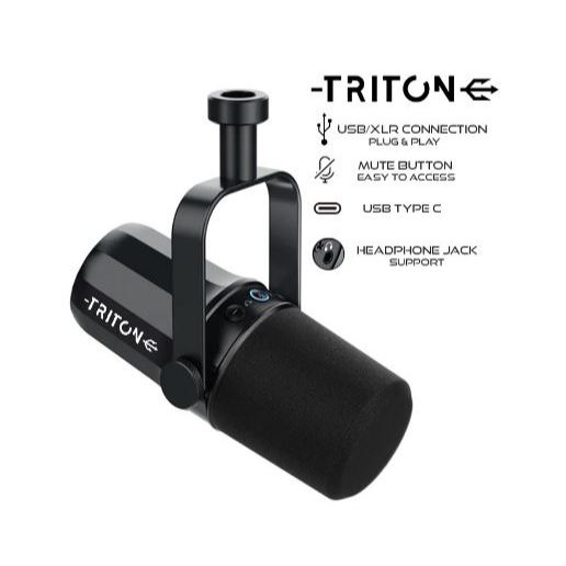 TRITON D1 Cardioid Dynamic Microphone USB XLR Podcast Broadcast