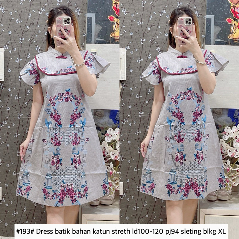 #193 Dress batik gray CNY