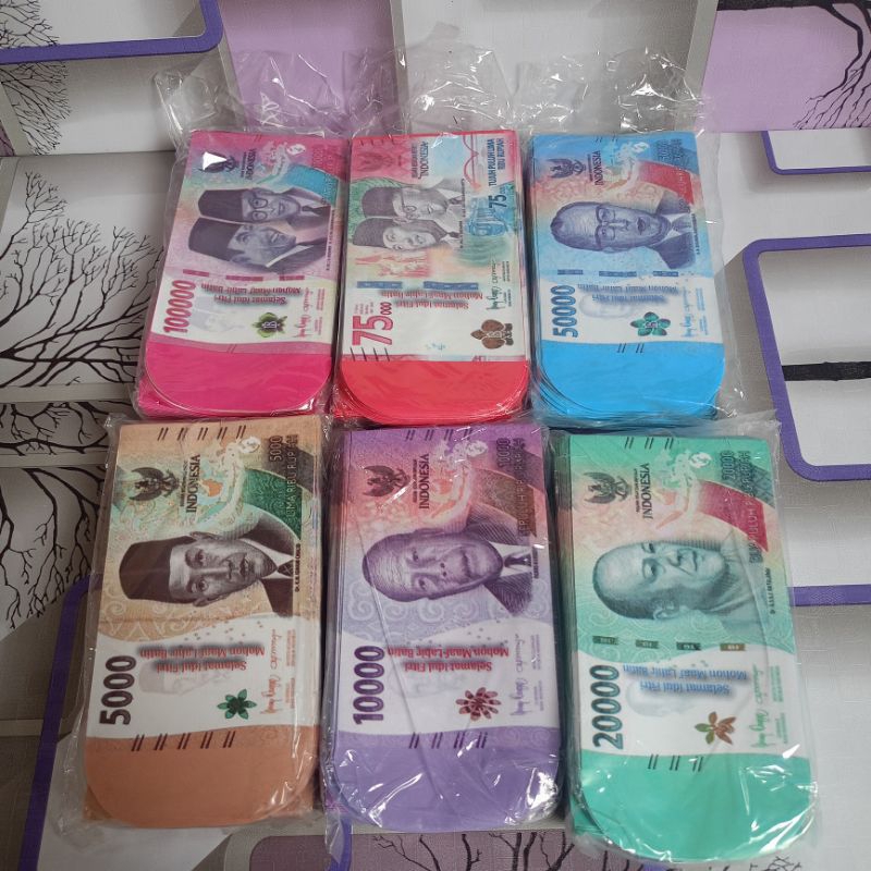 

Angpao/ Amplop lebaran/Motif uang mainan