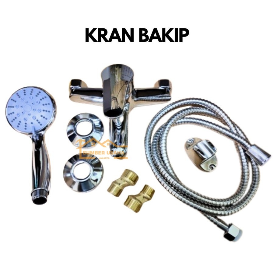 SU KRAN BAKIP SHOWER BANO KRAN BATHUB TOILET SET KRAN AIR DINGIN PANAS HIGH QUALITY