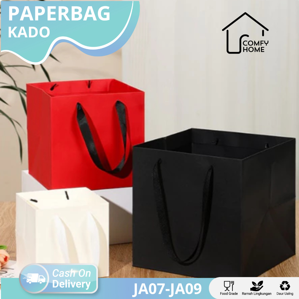 

Paper Bag / Hampers bag / Gift Bag/ Paper bag Kado Hampers / Paperbag Motif Tebal Ukuran Besar / Paperbag Ivory Jumbo | JA07 - JA09