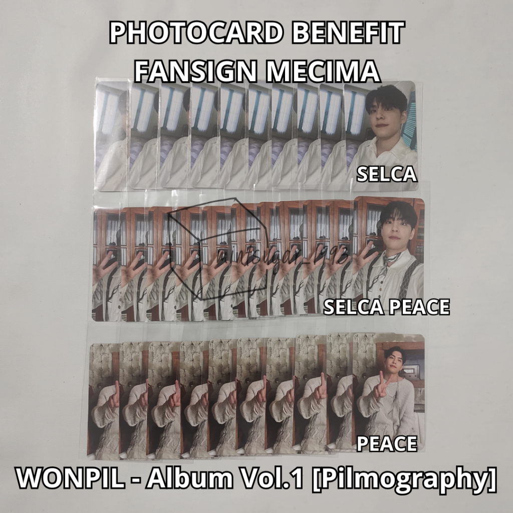 [ READY STOCK ] PHOTOCARD BENEFIT MECIMA ( WONPIL - Album Vol.1 [ Pilmography ] ) DAY6 PC
