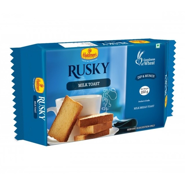 

Rusky Milk Toast Haldiram's / Roti Bagelen Rusk Susu India Chai