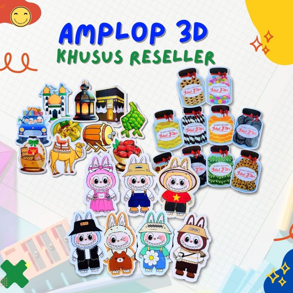 

Amplop Lebaran 3D - Harga Khusus Grosir Reseller - Labubu, Islamic, Coockies - Harga Termurah