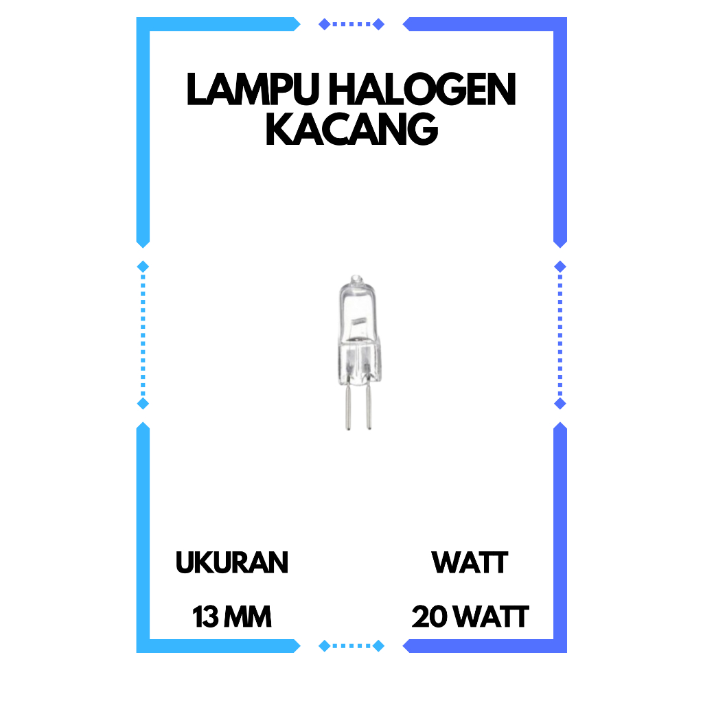 LAMPU HALOGEN KACANG NON LED WARNA PUTIH KUNING 6V/12V 220V MODEL LAMPU HALOGEN LAB