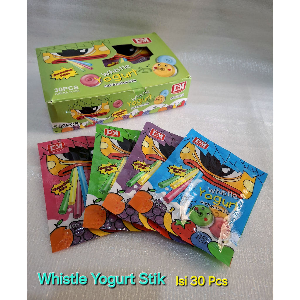 

Permen Whistle Yogurt Stik isi 30 Pcs