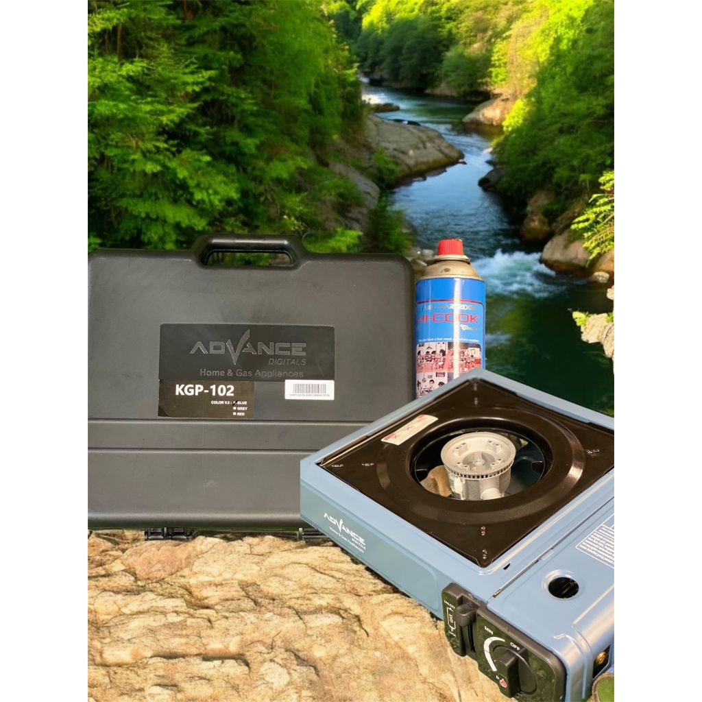 Kompor Gas Portable Tokai KGP 102, 3.5 kW, Baja & Plastik, 30x25x10 cm, Sistem Pemutus Gas Otomatis