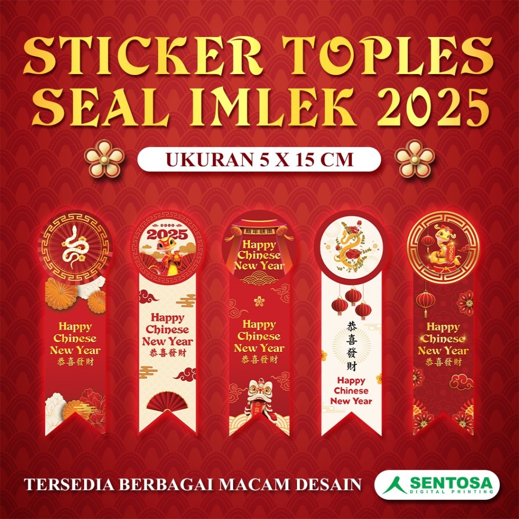 

STICKER SEAL /STICKER TOPLES KUE / EDISI IMLEK 2025