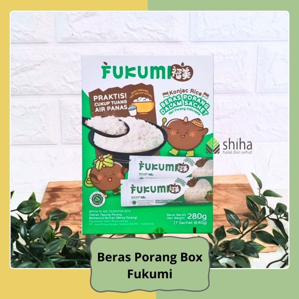 

SHIHA - FUKUMI Beras Porang Box Sachet - Shirataki/Konjac Rice
