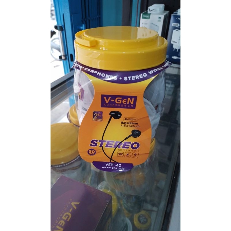 Earphone Toples V-Gen Vep1-40 Headset Handsfree