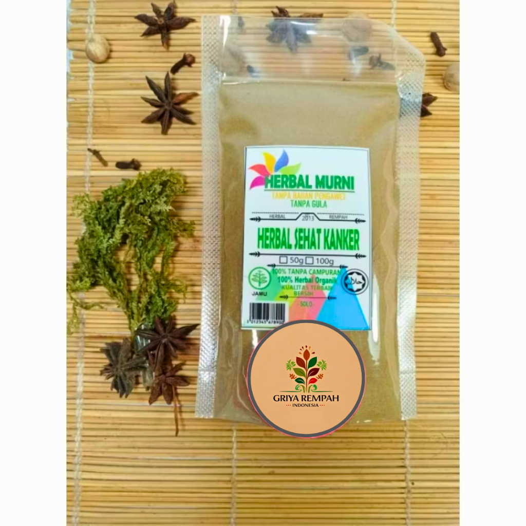 

HERBAL SEHAT KANKER BUBUK 250 GRAM Ramuan Rempah Alami Kering untuk Mendukung Kesehatan Tubuh Jamu Tradisional Jsr