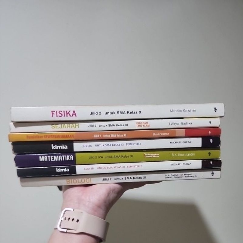 [Preloved] Buku Cetak SMA XI KTSP 2006 Terbitan Erlangga Original Ori Kimia Sejarah Fisika