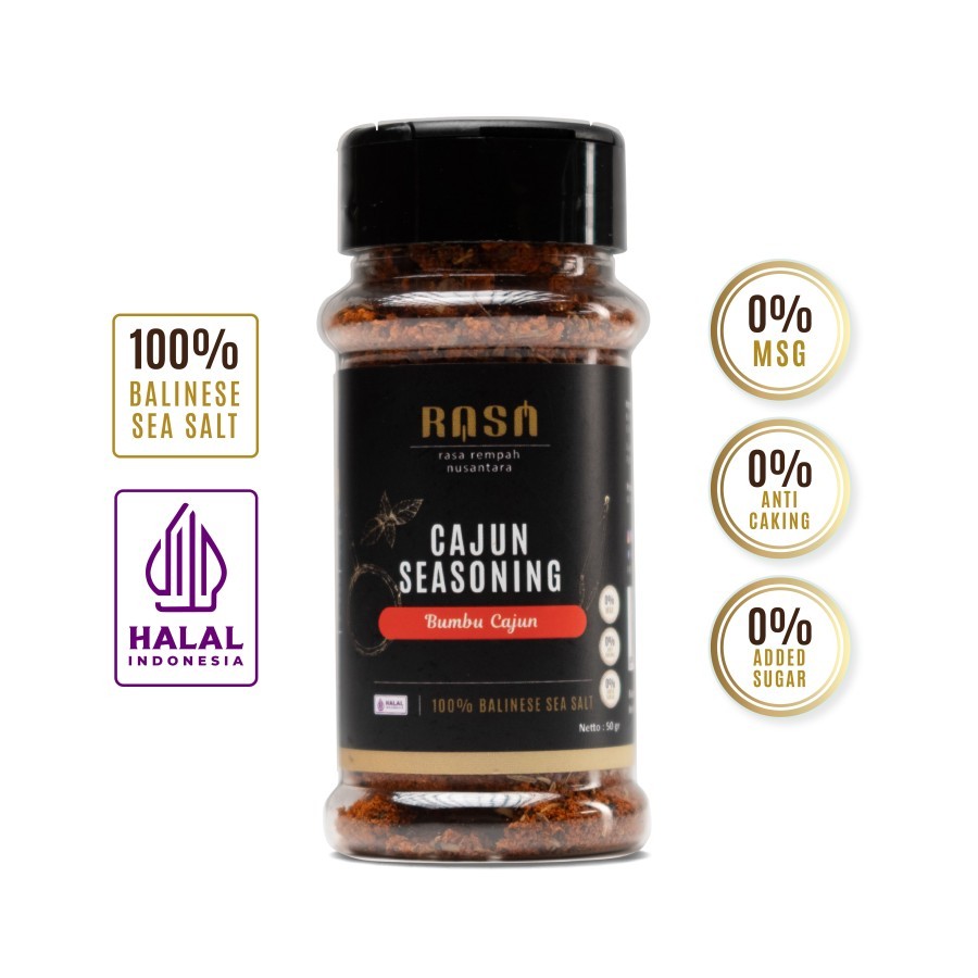 

RASA - Cajun Seasoning / Bumbu Cajun No MSG 70 gram