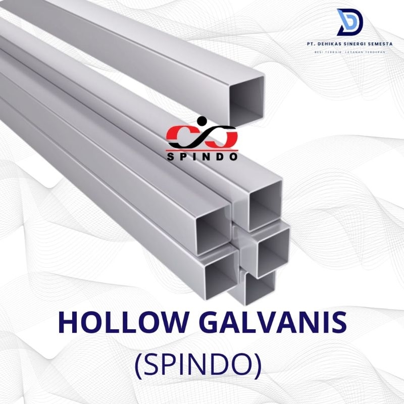 Hollow SPINDO 15x30 FULL pipa kotak hollow besi galvanis panjang 6meter