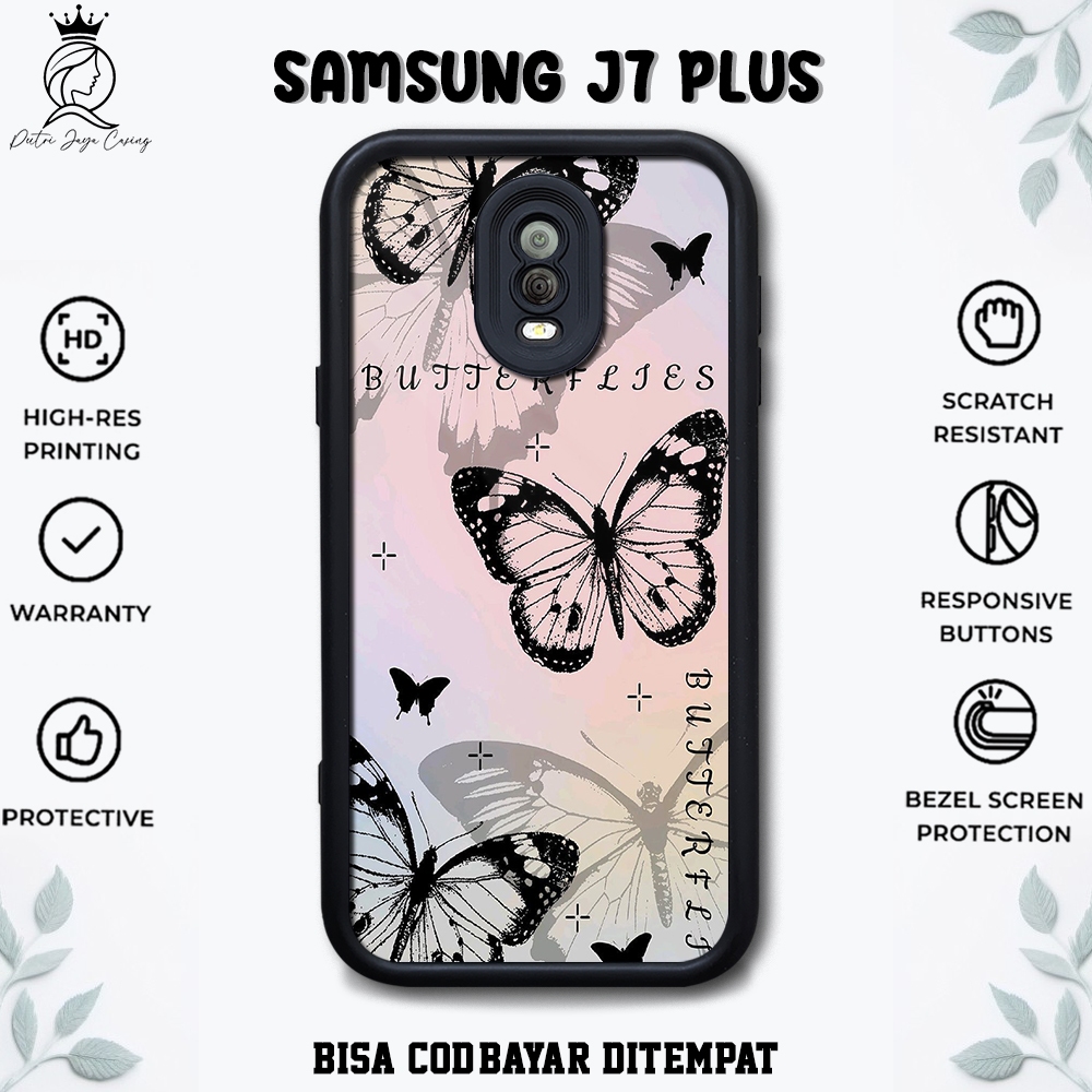 Case Samsung J7 Plus [ KUPU KUPU ] Casing Hp Samsung J7 Plus Hardcase Softcase Premium Glossy