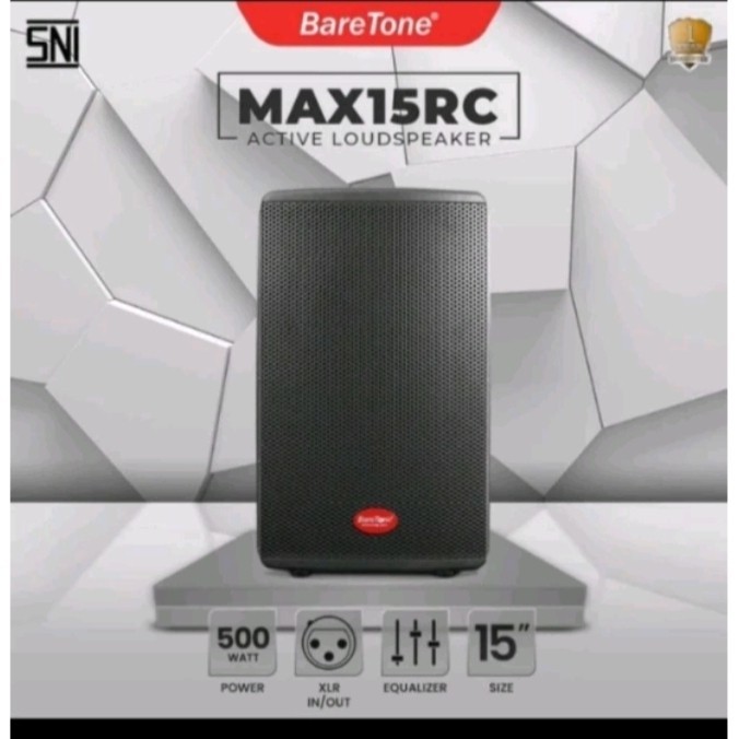 BareTone Speaker Aktif MAX 15RC 15Inch spiker aktif baretone max15 rc sepasang