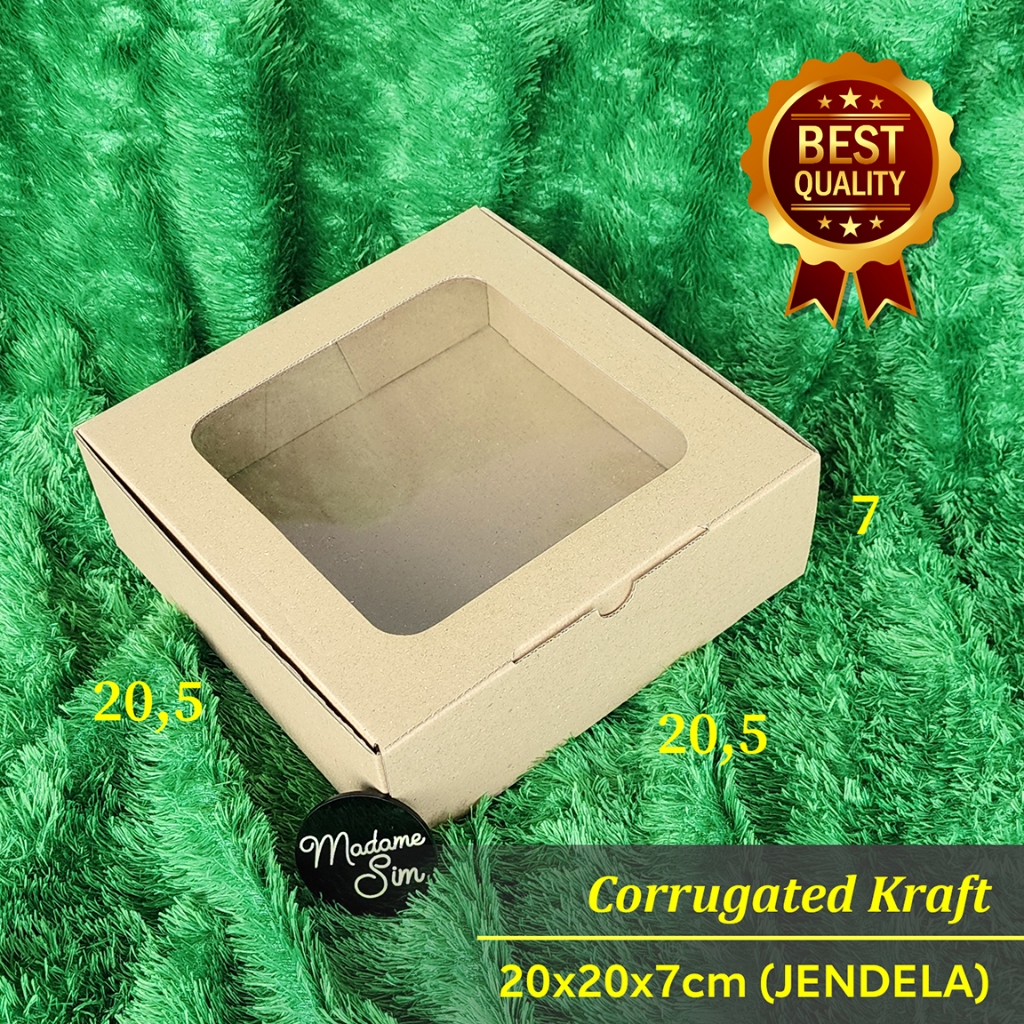 

DUS NASI - SNACK BOX - KOTAK ROTI 20x20x7 - JENDELA (ISI : 10 PCS)