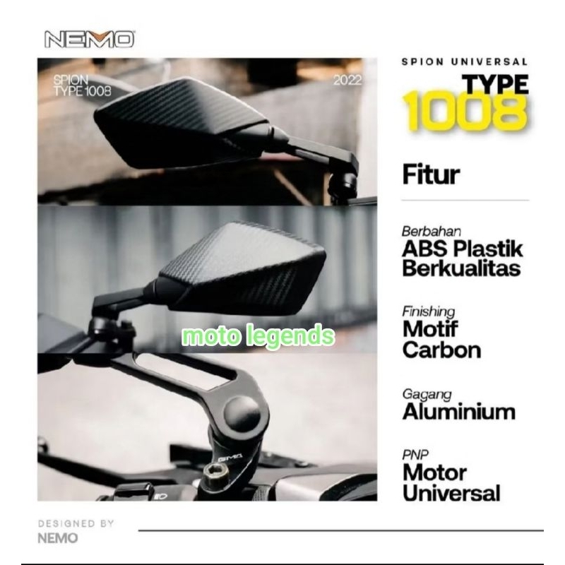 Spion PCX 160 2025 Spion Nemo Motif Carbon New PCX 160 2025