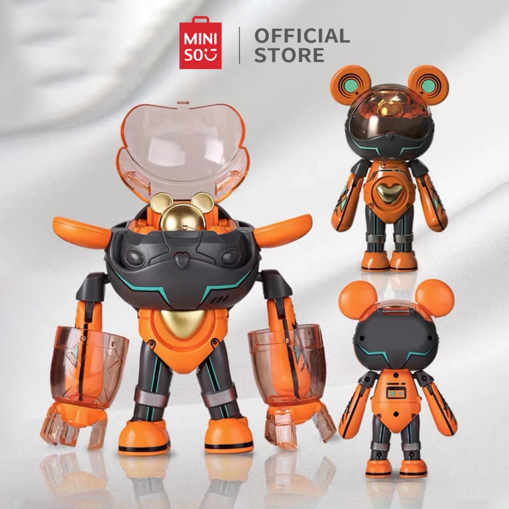 Miniso Toy Gift Box Interstellar Bear Transformation Series Educational Toys Hadiah Anak-anak